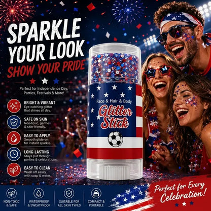 4th Of July Star Glitter Stick