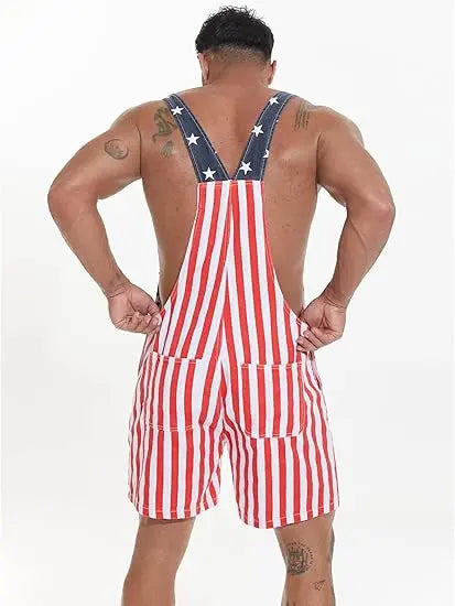 4th of July 250th Anniversary American Flag Overalls